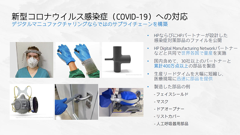 新型コロナウイルス感染症への対策部品を3Dプリンタで生産