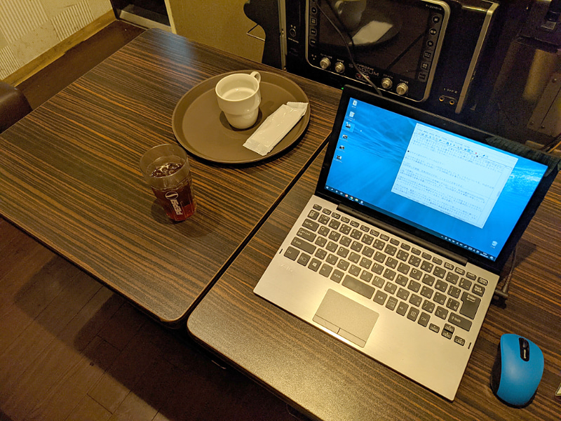 テーブルの広さは十分