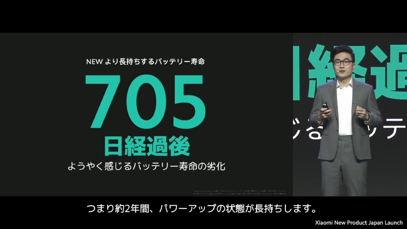バッテリ劣化を抑えたのが特徴