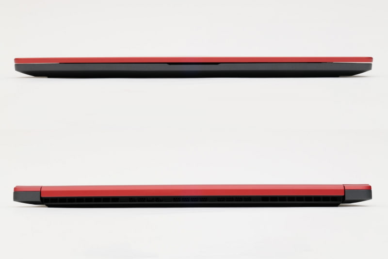 本体前面と本体背面