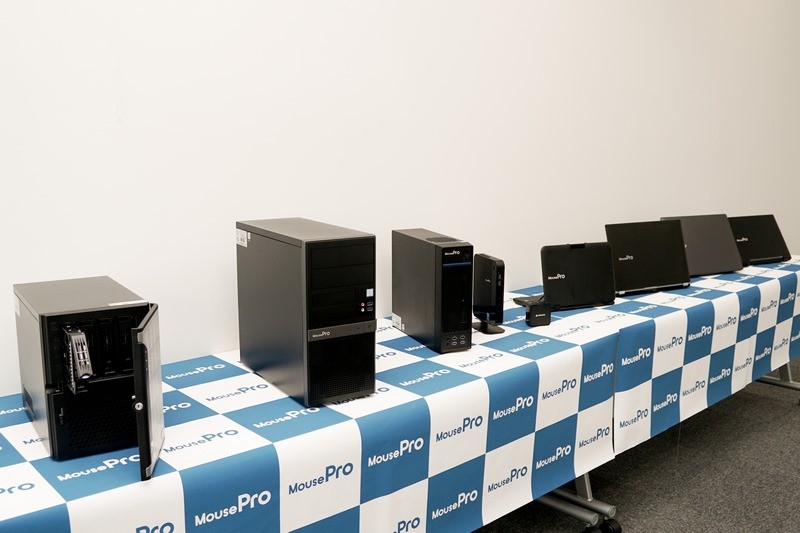 MouseProのラインナップ(写真は2018年に撮影)