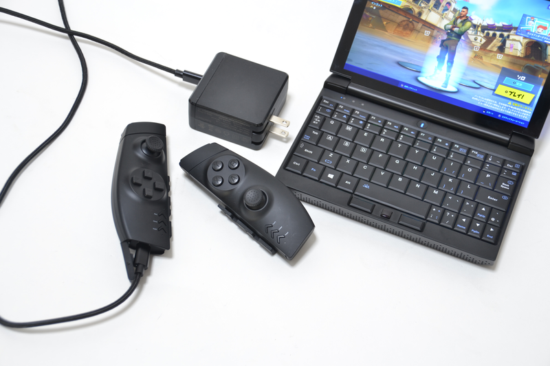 コントローラの充電は、本体と同じUSB Type-Cアダプタを使える