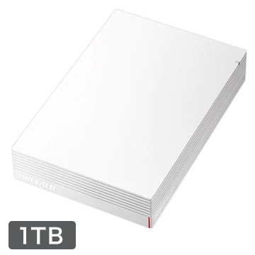 バッファロー「HD-LDS1.0U3-WA」(外付けHDD 1TB)	https://shop.hikaritv.net/shopping/commodity/plala/2010056906/
