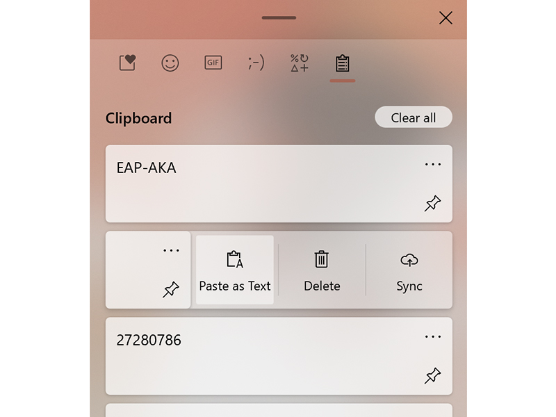 追加されたプレーンテキストで貼りつけるオプション
