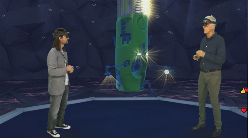 キップマン氏と映画監督のジェームス・キャメロン氏(Igniteの基調講演より筆者キャプチャ)