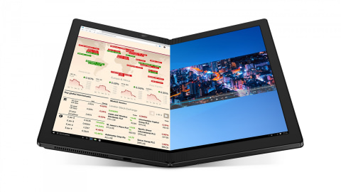 折りたたみPC「ThinkPad X1 Fold」がドコモ/ソフトバンクの5Gに対応