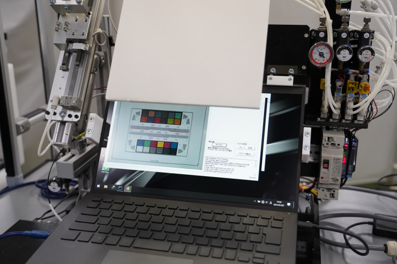 カメラテストの様子