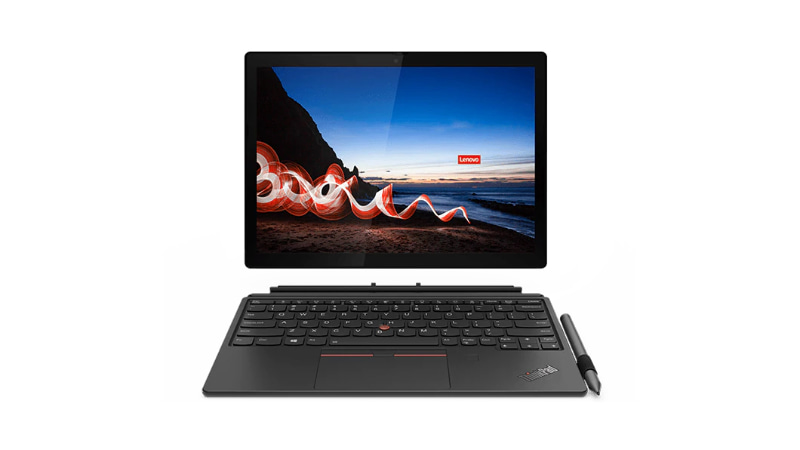 <a href="https://www.lenovo.com/jp/ja/notebooks/thinkpad/x-series/X12-Detachable-G1/p/22TPX12X2D1" class="n" target="_blank">製品ページのURL</a><br>価格: 22万9,900円～●CPU: Core i3-1110G4/i5-1130G7/i5-1140G7/i7-1160G7/i7-1180G7●ディスプレイ: 12.3型1,920×1,280ドット液晶(タッチ/ペン対応)●サイズ: 約238.3×203.5×8.8/14.5mm(幅×奥行き×高さ、本体のみ/キーボード装着時)●重量: 約760g/1.1kg●バッテリ駆動時間: 最大約15.2時間●メモリ: 8GB/16GB●ストレージ: 128GB/256GB/512GB/1TB PCIe SSD●OS: Windows 10 Home/Pro●インターフェイス: Thunderbolt 4、USB 3.1 Type-C(映像出力対応)、Wi-Fi 6、Bluetooth 5.1、WWAN(オプション)、500万画素Webカメラ(顔認証対応)、800万画素背面カメラ、音声入出力など