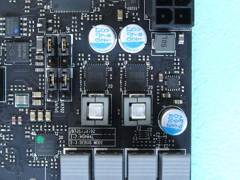 電源回路はほぼMPS製のICで固められている