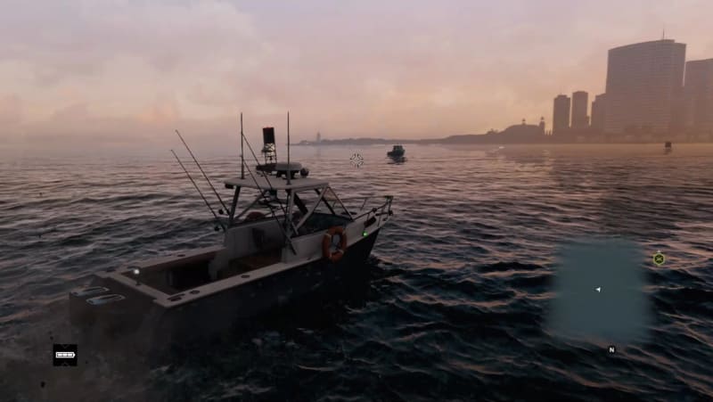 ボートで箱庭の端までいってみた。海に見えない壁が立ちはだかっていた