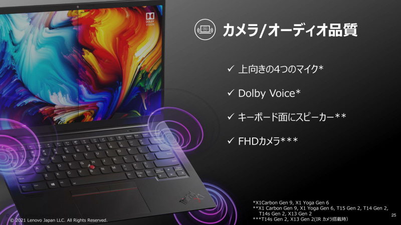 カメラやオーディオ機能の改善