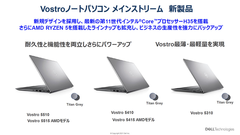 Vostroはメインストリームの5000シリーズに新製品を投入