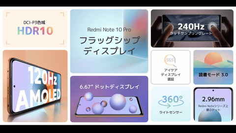 1億画素カメラ搭載で実売3万4,800円のスマホ「Redmi Note 10 Pro
