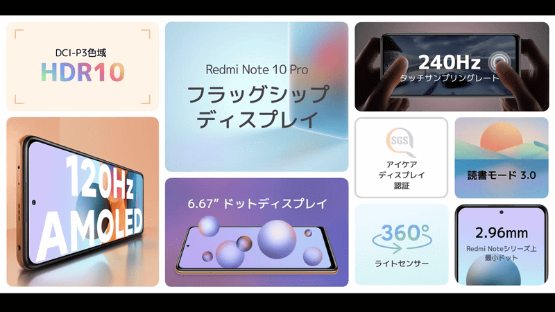 ディスプレイのスペック