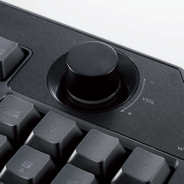 音量調節用つまみ