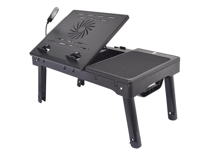 USBハブ付き高さ角度調整ローデスク