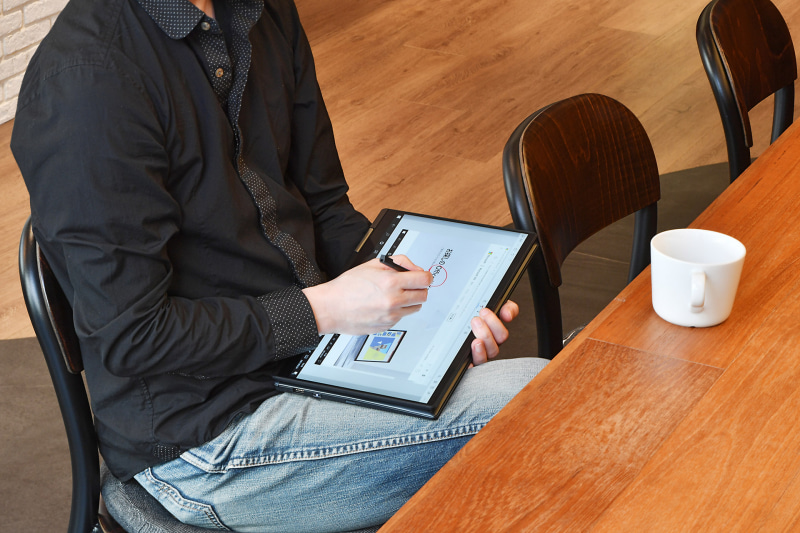 タッチパネルにレスポンス良く書き込んでいける