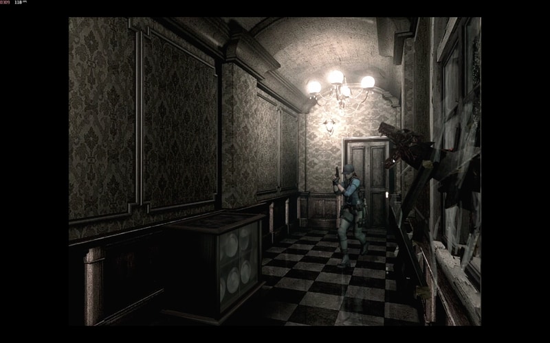 突然ガラスを割って飛び込んできたゾンビワンコ! まさかこんなタイミングで飛び込んでくるとは思っていなかったので、大いに驚かされた