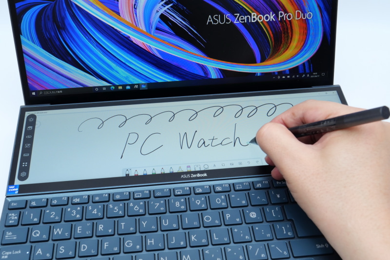 ASUS PENの描き味は滑らかで、非常に軽快だ