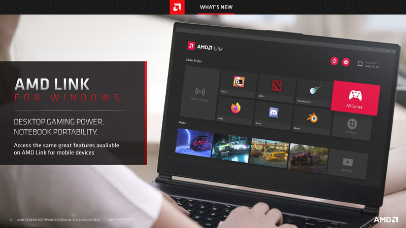 AMD Link 4.0で、PCからもリモートプレイ可能に