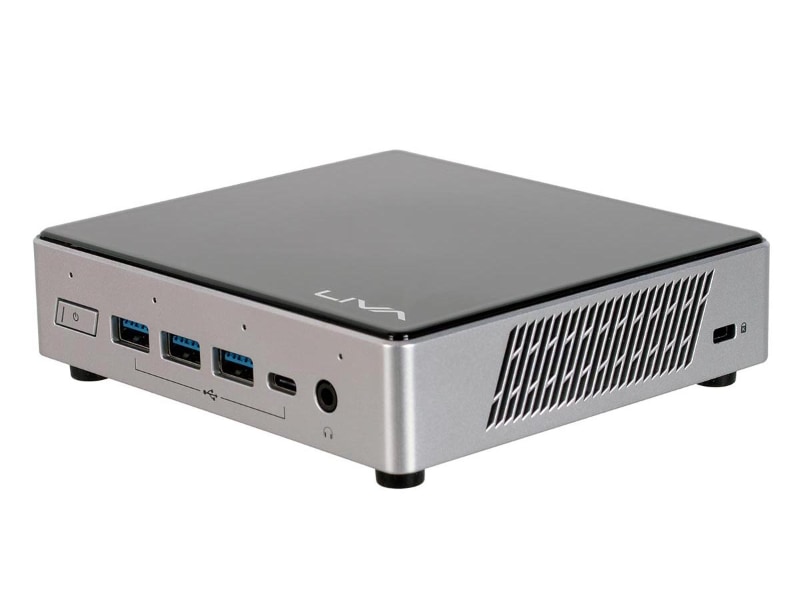 <a href="https://www.links.co.jp/item/liva-z3-plus/" class="n" target="_blank">製品ページのURL</a><br>価格: 8万円前後●CPU: Core i3-10110U(2コア4スレッド)●メモリ: 4GB●ストレージ: 128GB SSD(NVMe)●OS: Windows 10 Pro●インターフェイス: USB 3.0 Type-C×1、USB 3.0×3、Gigabit Etherent×2、Wi-Fi 6、Bluetooth 5.0、Mini DisplayPort×1、HDMI×1、音声入出力など●サイズ: 117×128×35mm●重量: 約395g