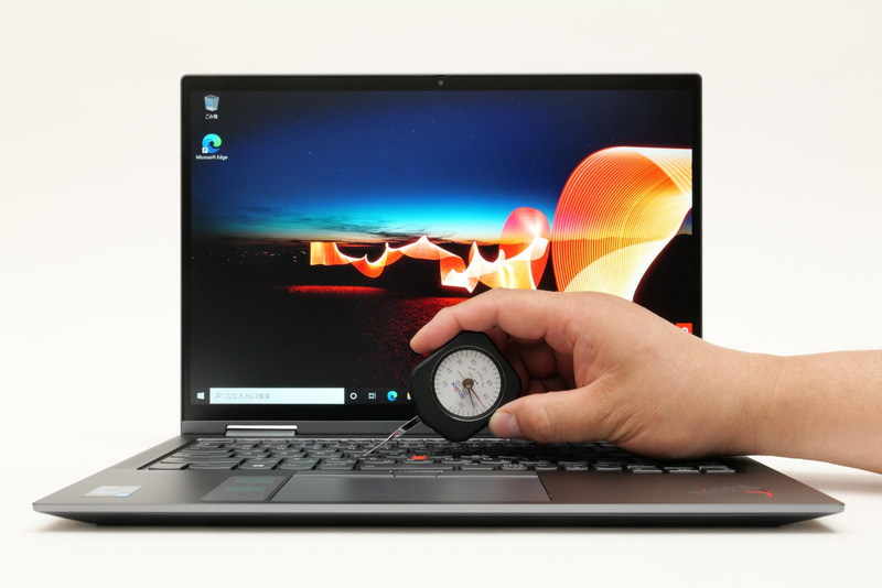 文字キー(Fキー)の押圧力は0.49N