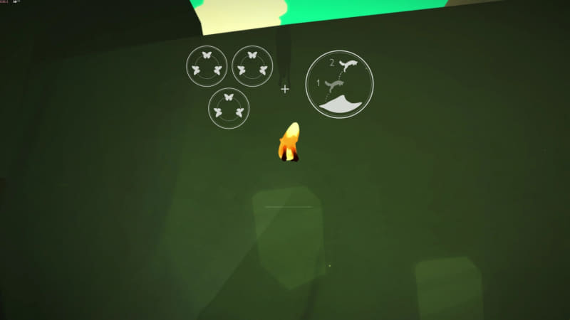 個人的に最も厄介だったのは「3匹の蝶」を3つ装着する仕掛けだ。仕掛け自体はすぐに理解できたのだが、3匹の蝶を装着するとジャンプ力が上がるが、1度ジャンプしてしまうと、蝶たちは元の位置に戻ってしまう。そのため、苦労して3つの「3匹の蝶」を装着して、目的のポイントにやってきてジャンプをミスるとまた蝶たちの回収からやり直しとなってしまう