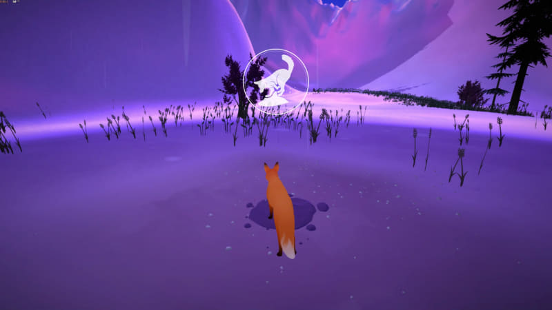 光の柱に近づくと、アクション指示が吹き出しのビジュアルで提示される