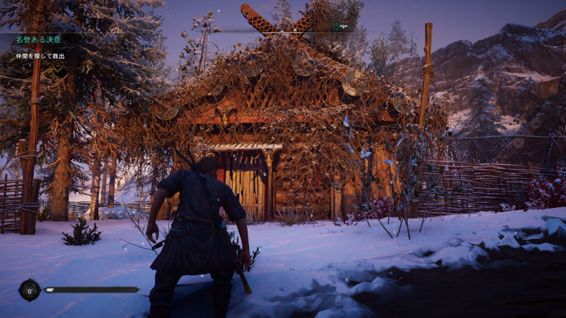 フルHD（左）と4K（右）の比較。全体の印象は同じだが、細かい枝のディテールは4Kのほうが優れている。風景を見るのもこのゲームの楽しみなので、できれば4Kで遊びたい