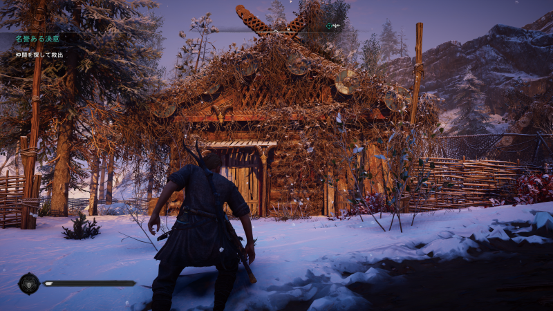 フルHD（左）と4K（右）の比較。全体の印象は同じだが、細かい枝のディテールは4Kのほうが優れている。風景を見るのもこのゲームの楽しみなので、できれば4Kで遊びたい