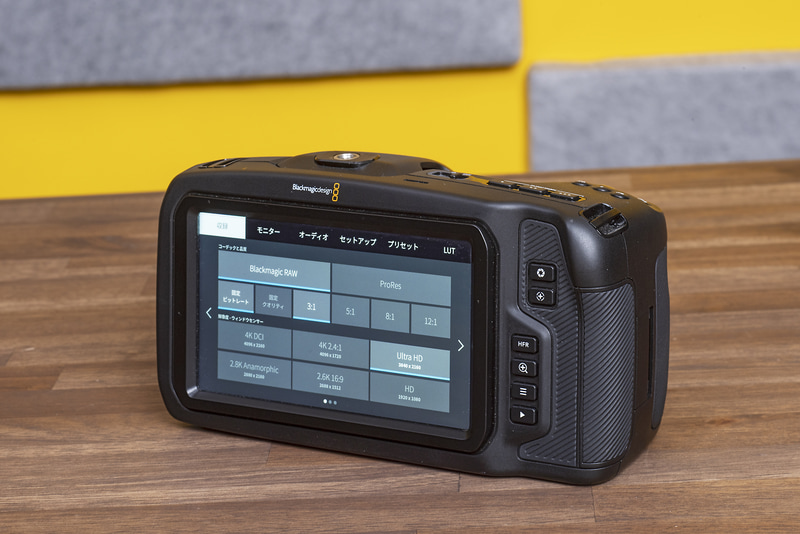 4,096×2,160ドットのRAW撮影にまで対応する