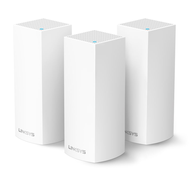 メッシュネットワークに対応したWi-Fiルーター「Linksys Velop」です。Apple HomeKitに対応し、接続デバイスの優先度などをiPhoneアプリから簡単に設定可能です。Apple公式サイトでは、3台パックが5万4,428円で発売されています