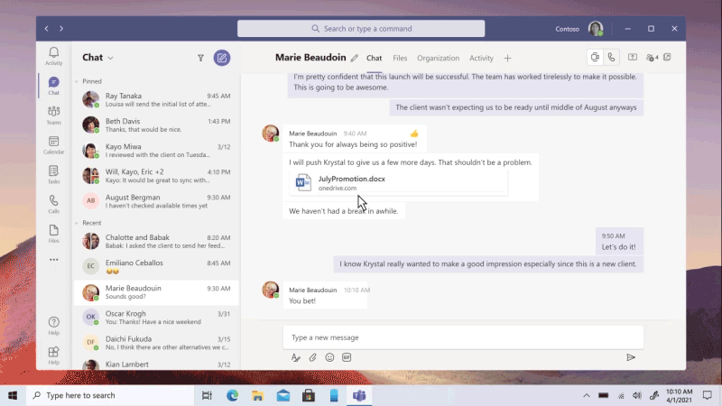 個人向けと仕事用のアカウントは切り替えて使える