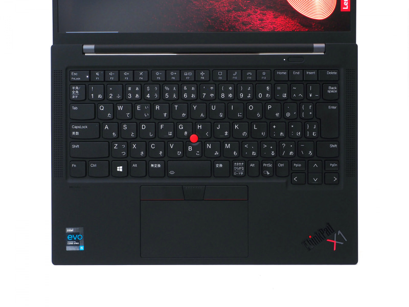 X1 Carbon Gen9のキーボード面