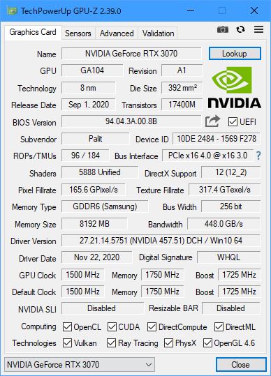 GPU-Zの結果