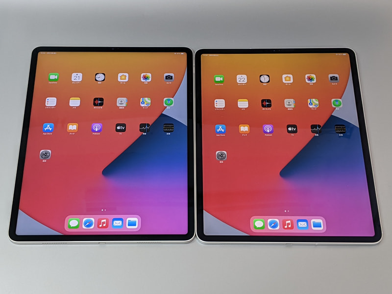 従来の第4世代モデル(右)との比較。正面からの見た目はまったく同一だ。結果的に第3～5世代までは、正面からの見分けはつかないことになる