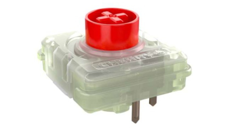 ロープロファイルの赤軸スイッチ