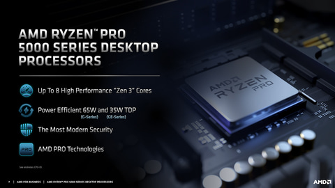 AMD、Zen 3採用のデスクトップ向けAPUを発表。従来比50%高速なノート