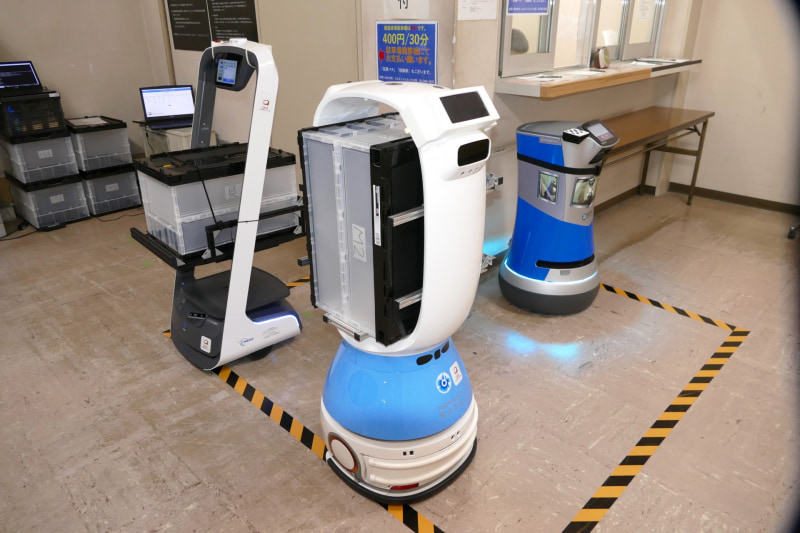 使用される3種類のロボット