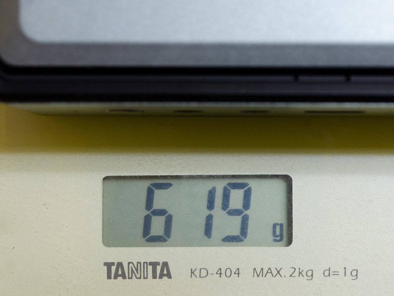 重量は実測で619g