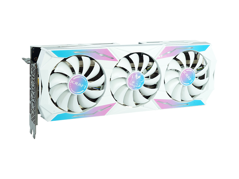 こちらは萌えキャラをプリントしたGeForce RTX 3070ビデオカード。キャラの名前は「王へんに愛」と「王へんに加」なのだが、おそらく同社のiCraftブランドを漢字でもじったものである