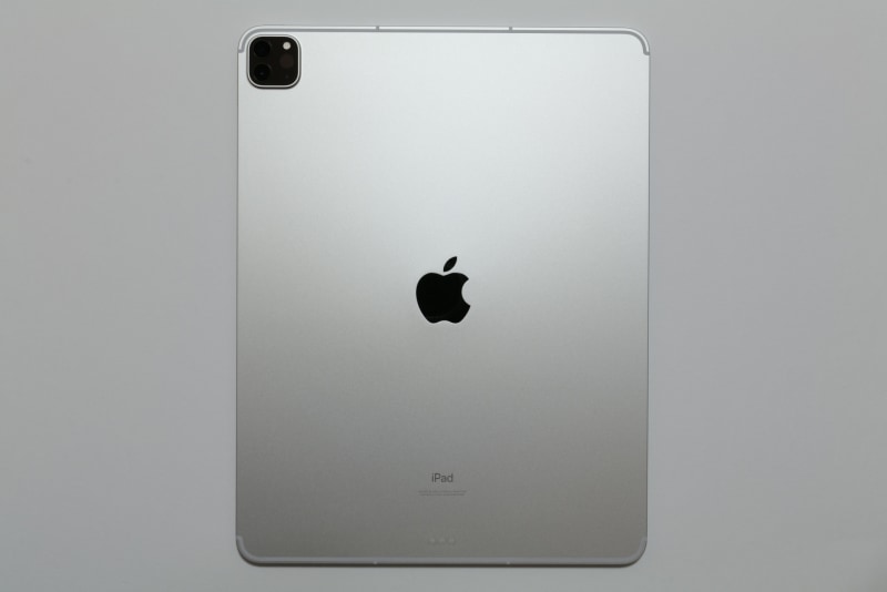 本体背面下部にはキーボードカバー「Magic Keyboard」などと接続するための「Smart Connector」を用意。カメラ部にはマイクが1つ内蔵されている