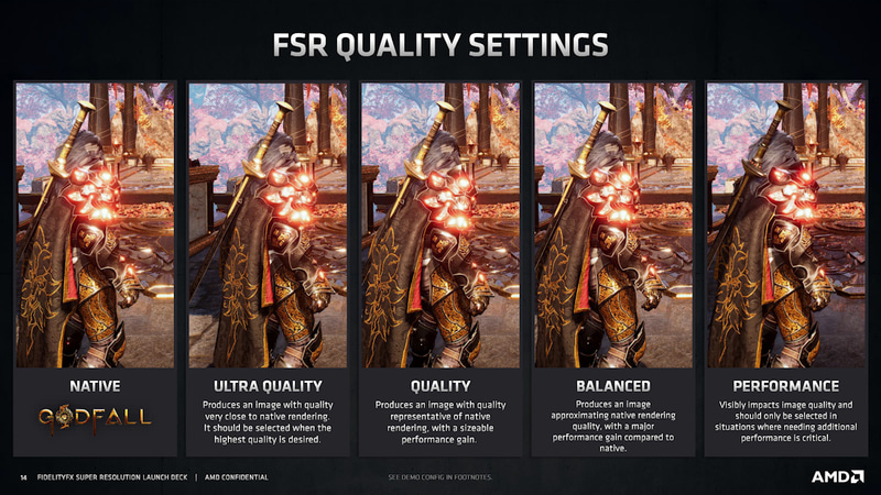 プリセットは4種類を用意。品質と性能のバランスを考慮しながらユーザーが選択できる