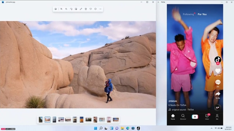 Android向けのTikTokアプリも動作させられる