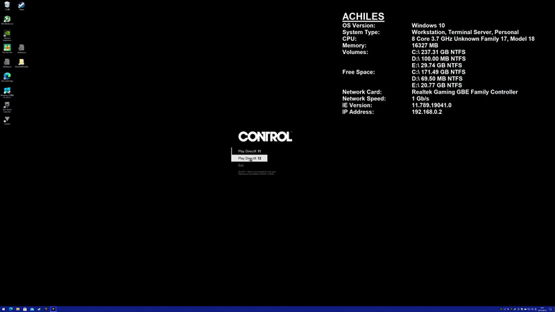 ゲーム起動時にDX11モード化DX12モードかの選択肢が出る。DX11モードを選ぶとレイトレーシング設定が操作できなくなる