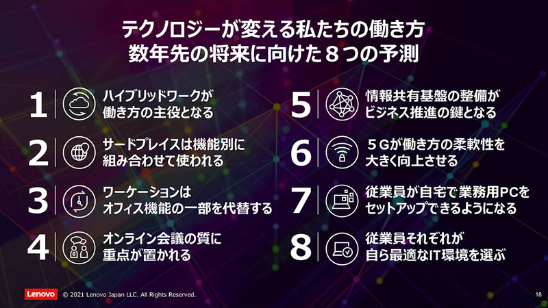 テクノロジーが変える私達の働き方 数年先の将来に向けた8つの予測