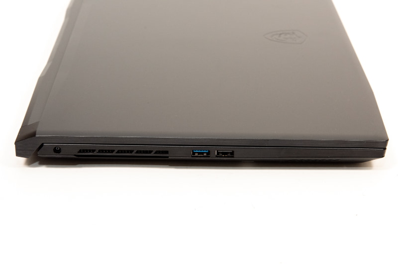 左側面にはUSB 3.0、USB 2.0、電源コネクタを配置