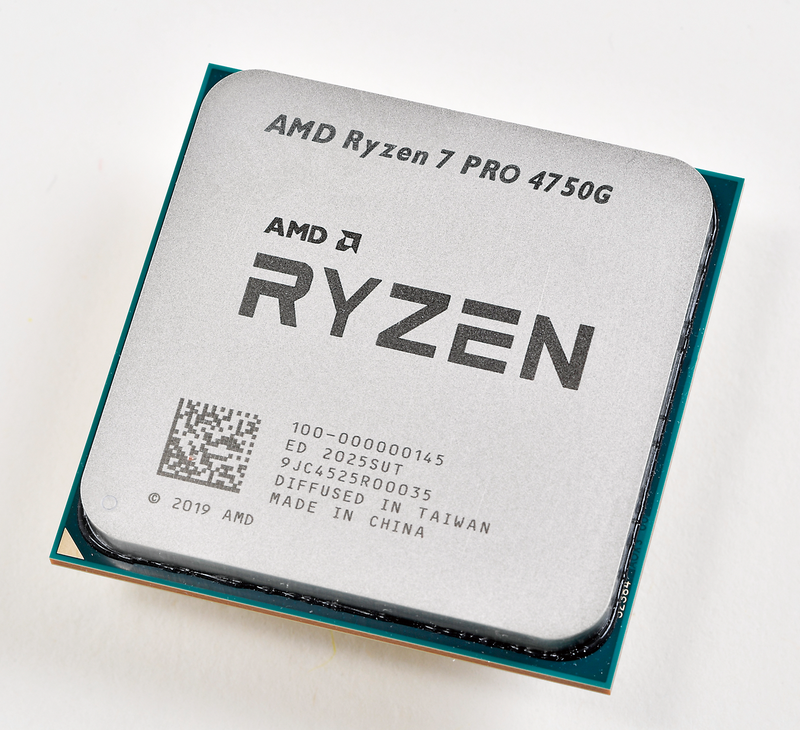Advanced Micro Devices<br><strong class="em ">Ryzen 7 PRO 4750G</strong><br>実売価格：47,000円前後<br>Vegaアーキテクチャを採用、GPUが高クロック動作と今回もっとも注目すべきCPU。バルク版しか販売されていないのが難点