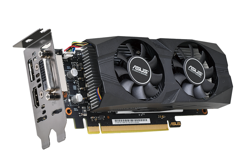 ASUSTeK Computer<br><strong class="em ">GTX1650-O4G-LP-BRK</strong><br>NVIDIAのエントリーGPU「GeForce GTX 1650」を搭載するLow Profile対応のビデオカード。ビデオメモリはGDDR5の4GB