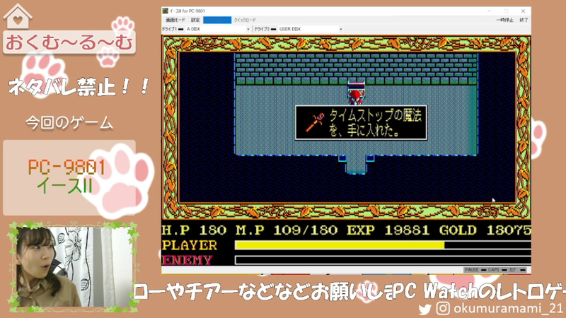 新たにタイムストップの魔法をゲット!